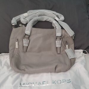 Michael Kors Taupe Satchel Bag